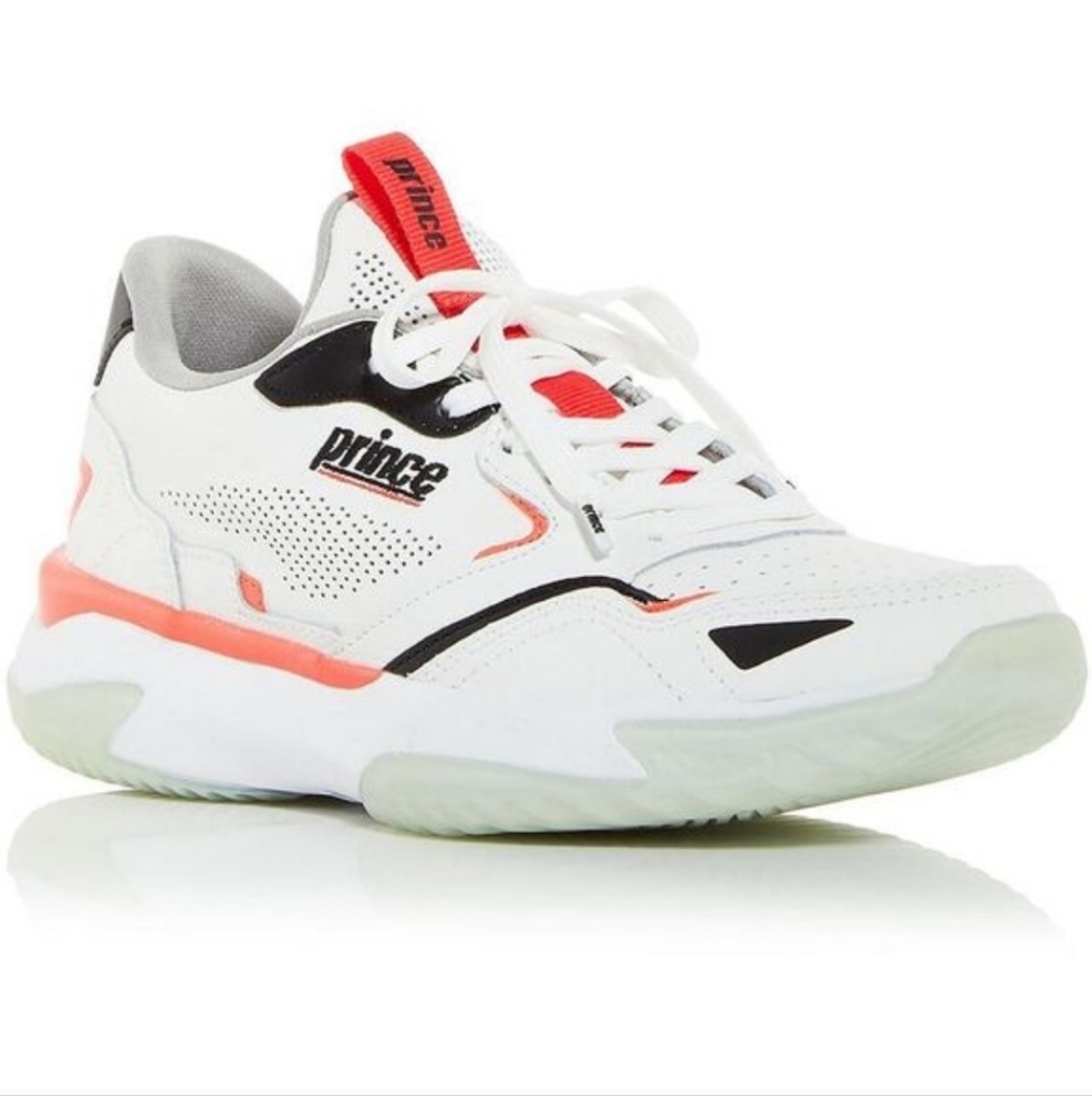 Prince Womens CLUB 768 W White Leather Gym Fitness Running Shoes Sneakers NWT 8